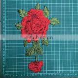 New Arrival 3D Red Flower Patch/applique Sew On/iron on thumbnail-2