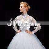 1A175cx 2015 High Collar Lace Palace Wedding Dress/Real Picture Show Bridal Wedding Dress Court Train Europe and America 2105 thumbnail-5