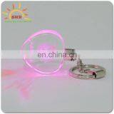 Factory Supply Fancy Cheap Metal Customize Engraved Crystal Keychain/key Chain, Handmade Multicol Crystal LED Keychain/key Chain