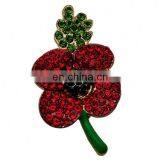 Promotional Factory Supply Enamel Poppy Brooch thumbnail-2