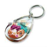 Oval Clear Acrylic Plastic Keychains