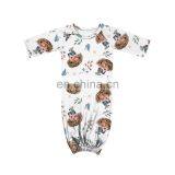 Infant Christmas Raglan Gown Toddler Sleeper Baby Gowns thumbnail-6