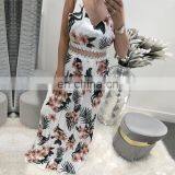 New Arrivals 2020 Summer&Spring Women Sleeveless Printed Dress Ladies Sexy Beach Lace Slip Dress thumbnail-4
