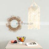 Boho Style Cotton Rope Macrame Woven Wall Hanging Hand Made Indoor Outdoor Decor Macrame Lamp Shade thumbnail-6