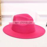 Wool Felt Brim Fedora Hat Men's Felt Cap Custom Wool Fedora Felt Hats Men Women Crushable Wide Brim Fedora Felt Hat thumbnail-7