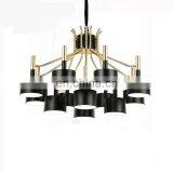 Luxury Contemporary Hotel Black Metal Chandelier Pendant Lights thumbnail-5