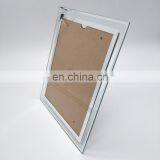Wholesale Simple Art Glass Picture Frame For Wedding Transparent Glass Panel Photo Frame thumbnail-2