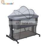 China factory adjustable multi-functional baby double playard crib