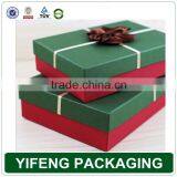 Wholesale Custom Printed Decorative China Recycled Handmade Empty Christmas Gift Boxes With Ribbon Bow thumbnail-2