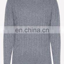 Mens Cable Knit Cashmere Pullover Tops thumbnail-5