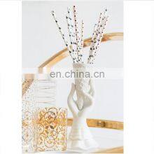 Ceramic Ice Cream Hand Flower White Office Table Decoration Nordic Ikebana Vase thumbnail-2