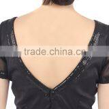 Readymade Saree Blouses Georgette and Bengal Silk Sequined Blouse thumbnail-3