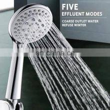 Hot Sale ABS Plastic Watermark Bathroom Rainfall Hand Shower Hand Held 5 Functions Shower Head thumbnail-1
