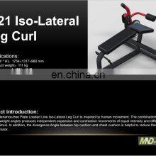 Customize High Quality Gym Equipment Weight Plate Loaded Fitness Equipment Hammer Strength Iso-Lateral Leg Curl Gym Trainer thumbnail-2