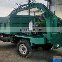 HENGWANG Truck Mounted Crane With Excavator Bucket thumbnail-2
