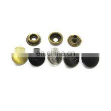 20mm Strong Matte Black Custom Logo Metal Snap Buttons thumbnail-5