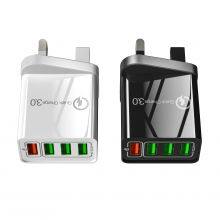 UK QC3.0 Mobile Phone Fast Charger Usb Travel Fast Charge Adapter 5V2A for Iphone for Huawei