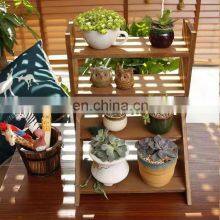 Balcony Wood Flower Pot Holder Plant Shelf Rack Standing Designs Living in Room Garden Supplies Decorative for Home thumbnail-4