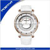 Elegance White Leather Fashion Ladies Watches thumbnail-2