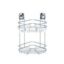Shower Caddy 2 Tier Shower Shelf Kitchen Storage Basket Corner Shelf Stainless Steel No Drilling Self Adhesive Bathroom Caddy
