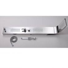 Shower Panel Shower Tower With Rainfall Body Jet Hanheld Shower Head Sanitary Bath System in Polished Stainless Steel thumbnail-1