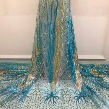 5yars Lot Luxury Sequin Lace Cloth Star Spots Evening Dress Fabric Gold Lace Embroidery Fabric For Wedding Dresses thumbnail-5