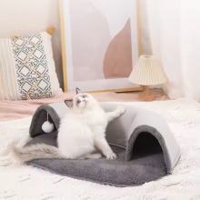 Meow Love All-in-one Eco-friendly Warm Pet Bed Multifunctional Cat Toy Nest Cat Tunnel Runway Play Sleep thumbnail-5
