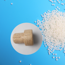 TPE/TPV/TPS Granular Materials for Foam Imitation Wood-colored Wine Bottle Stopper thumbnail-5
