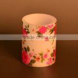 Rechargeable Beautiful Peony Flowers Real Wax Flameless LED Candle thumbnail-2