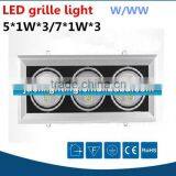 Aluminum Wholesale High Bright 6500k Down Light Led Grille 5w, Led Squre Grille Lamp 5Watts 7w