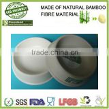 white bamboo fiber pet bowl,indoor and outdoor pet food bowl