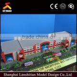 Acrylic , Plastic 3D Architectural Scale Model Miniature Commercial House Model