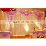 New design fibric wedding stage decoration,wedding decoration backdrop for wedding&party decoration(BD-006)