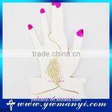 Factory direct price rose gold plate crystal leaf bracelet with ring A0070