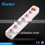 6 Way European Type Multiple Socket With Switch