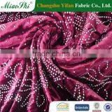 Mass Market Elastic Two-colored Polyester Velour With Diamond Fabric