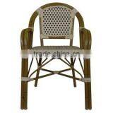 Bamboo Look French Rattan Bistro Chair thumbnail-3