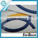 Custom Jesus Fish Badge Jesus Fish Auto Logo Stickers, Jesus Fish High Quality Jesus Fish Logo Tags Name Pvc Badge thumbnail-3