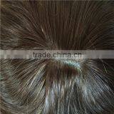 Natural Looking 100% Silk Top Human Hair Toupee for Women thumbnail-6