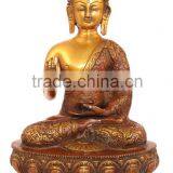Blessing Buddha Sitting on Base 12" thumbnail-1