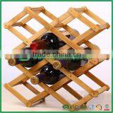 Portable Bamboo Wine Bottle Holder Wine Rack thumbnail-2