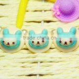 wholesale flat back kawaii resin rabbit cabochon, resin rabbit cameo