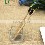 hot sell delicate wooden bamboo tooth brush holder with cup