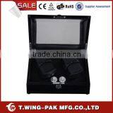 LED Light, Material Wood&velvet, Automatic Watch Movement Machine, 4 Watches Watch Winder for Sale thumbnail-1