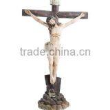 High Quality Jesus With Cross Figurine Jesus Sculpture