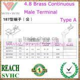 4.8 Brass Male Terminal Type A thumbnail-1