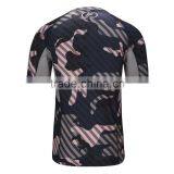Latest Wear Designs Men Custom T-shirt Sports Wear Quick-drying Running Camo Tshirt Round Neck Short Sleeve Tops for Men thumbnail-3
