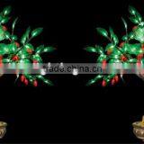 Indoor Decorating LED Bonsai Strawberry Tree Light