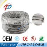 GREY PLENUM CABLE CAT6 Bare Copper CMP UL Certificate 1000ftble 550MHZ thumbnail-2