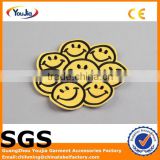 Customized high quality embroidery smile face patches